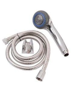 Kit douchette 3 fonctions anticalcaire   flexible 150 cm   couleur chrome