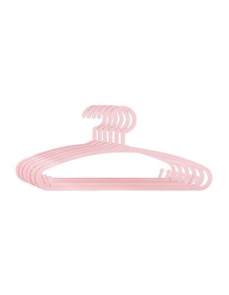 Cintre plastic x 6 rose
