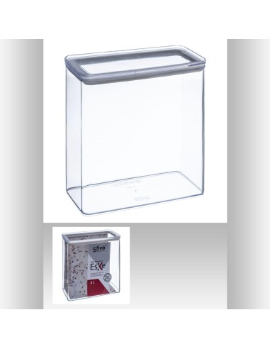 Bocal rectangle ps 3l eske L. 20,3 x P. 10,3 x H. 20,5 cm