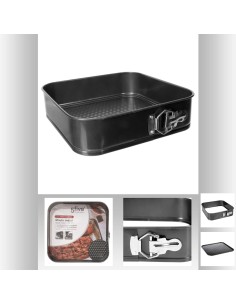 Moule demontable carre 26cm L. 26 x P. 26 x H. 6,8 cm