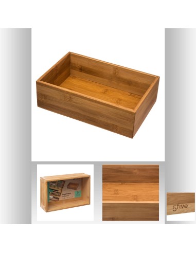 Orga bambou 15x23cm tidysmart L. 23 x P. 15 x H. 7 cm