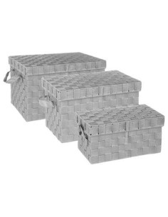 Boite rectangle gris lise  petit modele