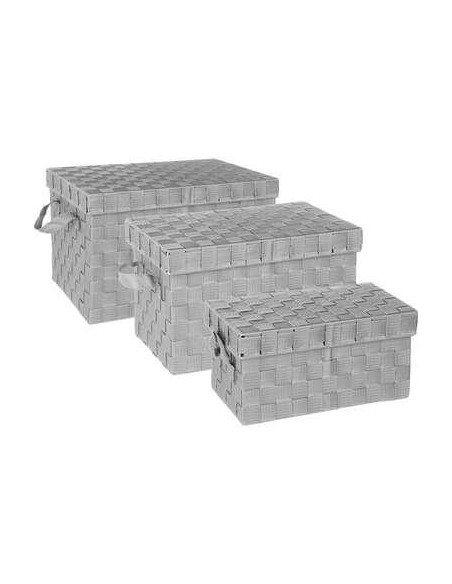 Boite rectangle gris lise  petit modele