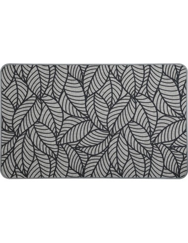 Tapis imp 50x80cm polyester   jungle gris