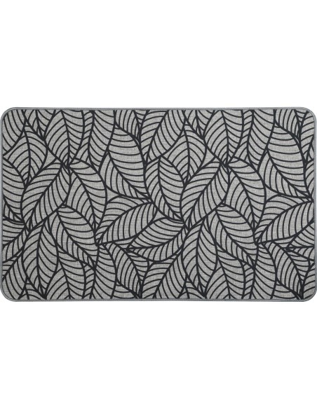 Tapis imp 50x80cm polyester   jungle gris