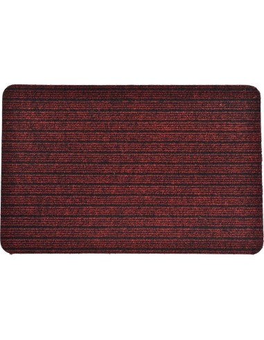 Tapis chloe 40x60cm polypro latex   rouge