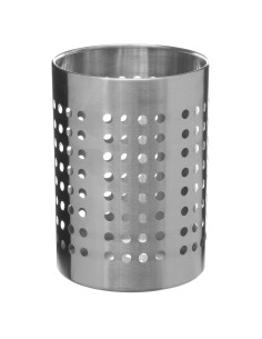 Pot ustensiles inox D. 11 x H. 16,5 cm