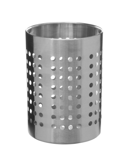 Pot ustensiles inox D. 11 x H. 16,5 cm