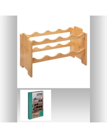 Rack bouteille empilable L. 46 x P. 24,5 x H. 29,5 cm