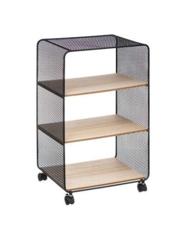 Etagere mtl bois 3 cases