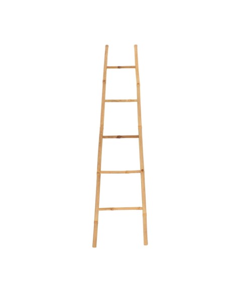 Echelle porte serviettes pm evasee 5 barreaux 100% bambou   bambou