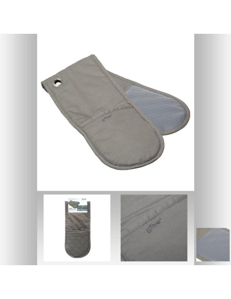 Double gant cuisine  L. 17,8 x P. 0,5 x H. 82 cm