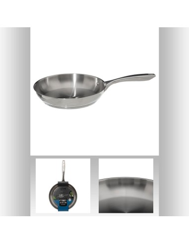 Poele 26cm inox resilience D. 27 x P. 5,5 cm