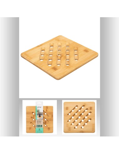 Dessous plat bam 20x20cm L. 20 x P. 1 x H. 20 cm