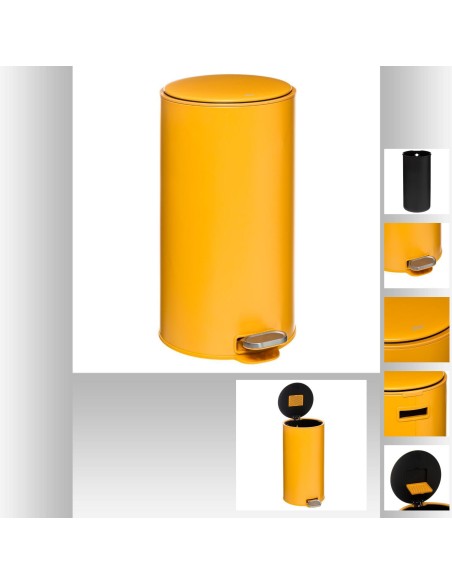 Poubelle met 30l ocre delta