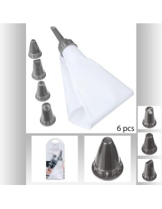 Poche a douille 6pcs L. 14,5 x P. 3 x H. 32 cm