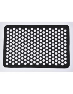 Tapis harold 40x60cm grille caoutchouc   noir