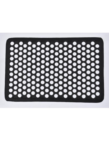 Tapis harold 40x60cm grille caoutchouc   noir