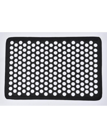 Tapis harold 40x60cm grille caoutchouc   noir