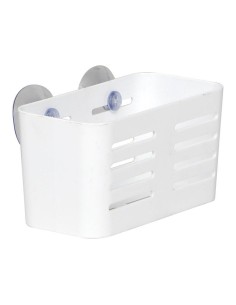 Panier rectangulaire mm ps sur ventouses   blanc