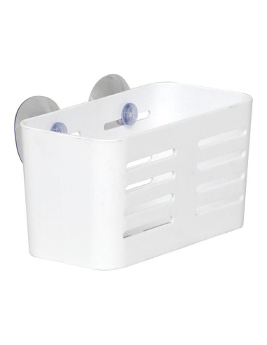 Panier rectangulaire mm ps sur ventouses   blanc
