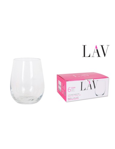 Set 6 verre 360cc gaia