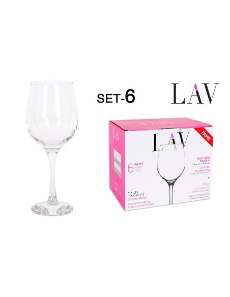 Set 6 coupes vin eau 