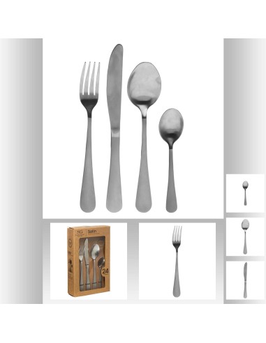 Menagere inox 24p satin