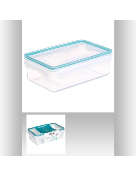 Boite rect pp 1,19l clipeat L. 20,5 x P. 13 x H. 7 cm