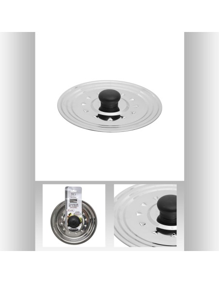 Couvercle ac. Inox. 16 18 20cm D. 21,7 x H. 2,5 cm