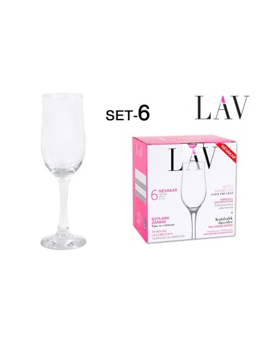 Set 6 coupes champagne 