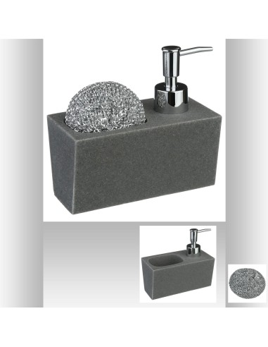 Distributeur savon L. 14,6 x P. 7,5 x H. 13,4 cm