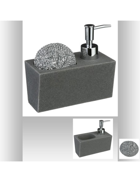 Distributeur savon L. 14,6 x P. 7,5 x H. 13,4 cm