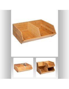 Orga coulissant gm bambou L. 35 x P. 30,5 x H. 12,5 cm