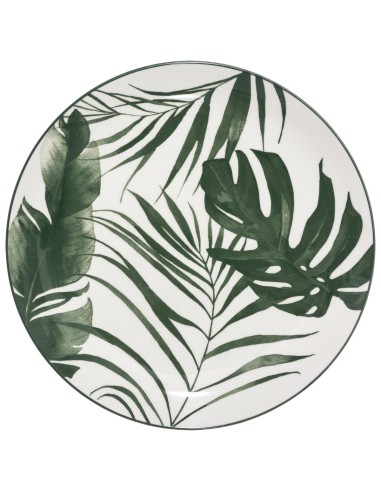 Ass plate palme vert 26cm