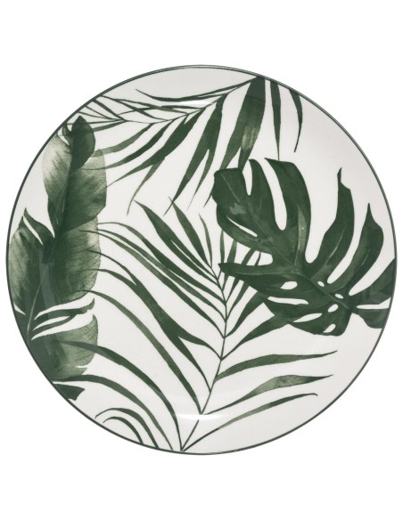 Ass plate palme vert 26cm