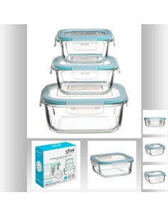 Boite carre ver x3 pm clipeat L. 17,5 x P. 17,5 x H. 6,6 cm