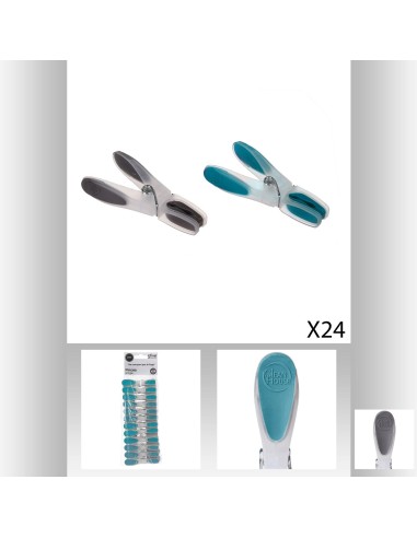 Pinces a linge x24 rubber