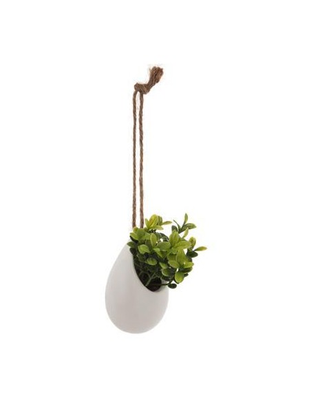 Mini plante artif pot crmq h11 D. 6 x H. 9,5 cm