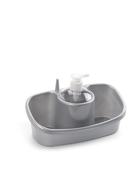 Porte  ponge distributeur de savon argen