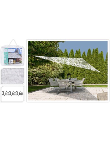 x61500220 voile d'ombrage. 3.6x3.6m camo