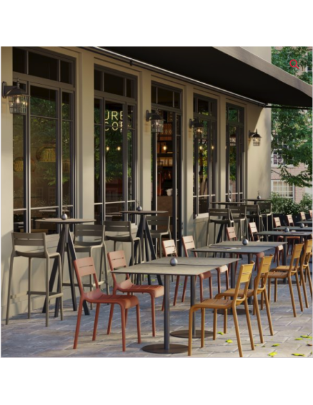 tabouret de bar nice 75cm taupe gr 19