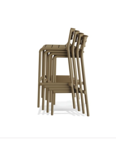 tabouret de bar nice 75cm jaune y 03