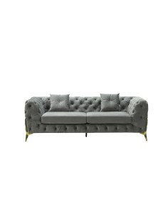 yl 92204 canape 3p chesterfield gris clair