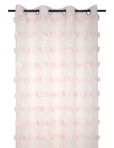 r6b212001vl - voilage pompinou poudre 135x260