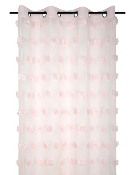 r6b212001vl - voilage pompinou poudre 135x260