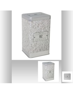 151207 - boite riz strukture br4 L. 10,7 x P. 10,7 x H. 18,5 cm