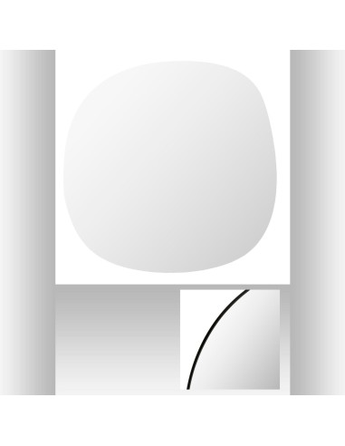 miroir mdf organic mind 58x58