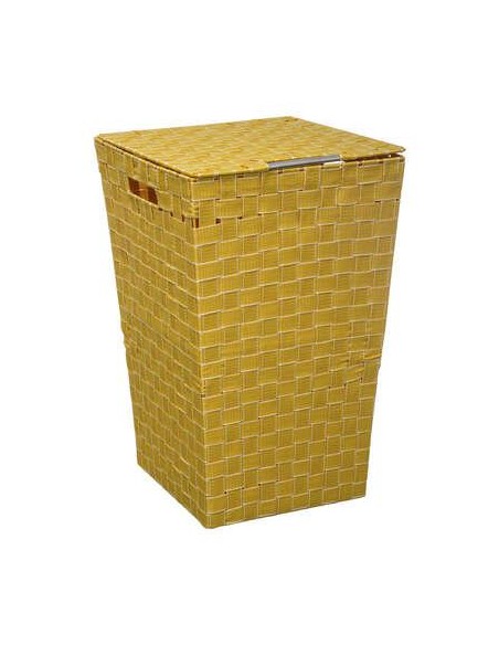 160825c -panier linge 50l jaune lisa
