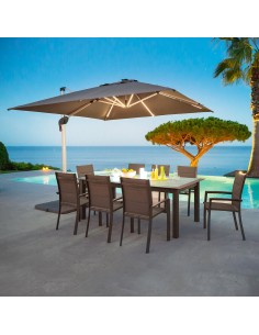 149854 - paras equador 3x3m led ardoise